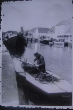 Ankunft im Stadthafen von Uekermünde (1962)